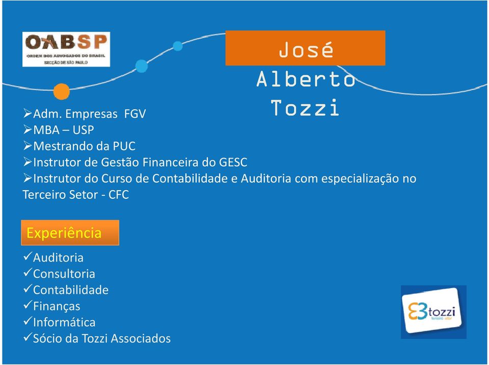 Contabilidade e Auditoria com especialização no Terceiro Setor - CFC