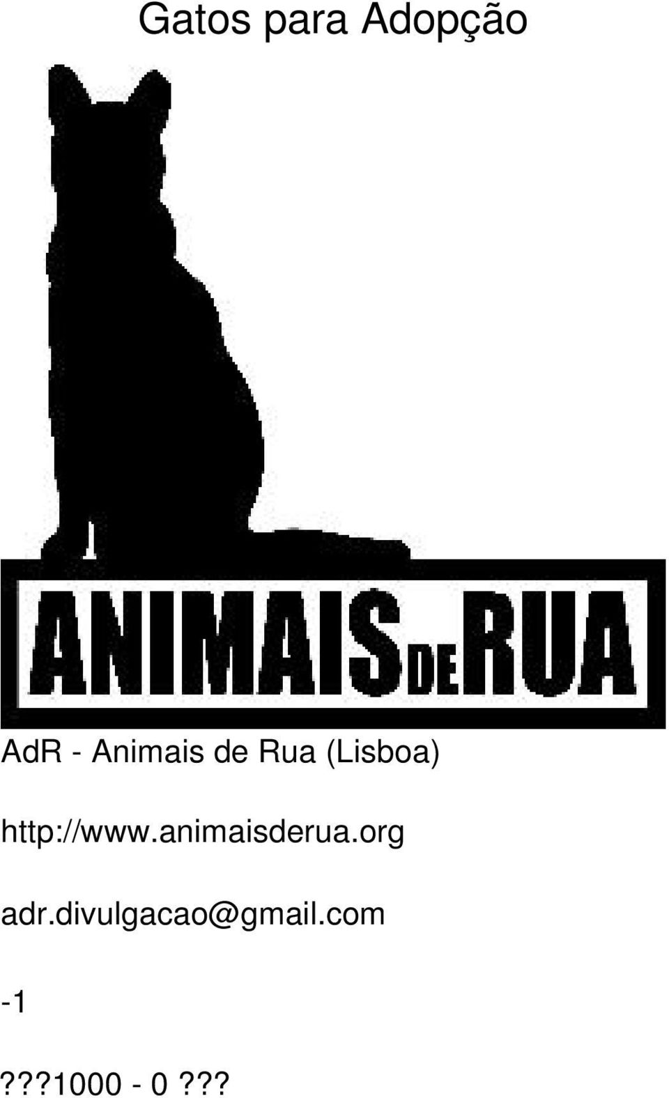 http://www.animaisderua.