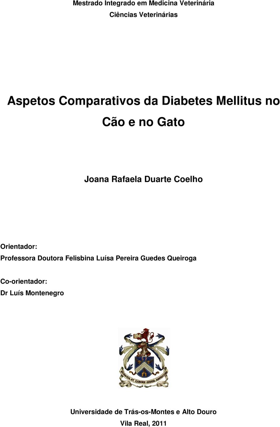 Orientador: Professora Doutora Felisbina Luísa Pereira Guedes Queiroga