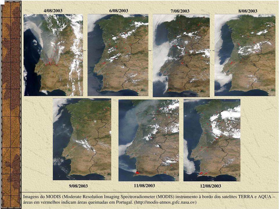 Spectroradiometer (MODIS) instrumento à bordo dos satelites TERRA e