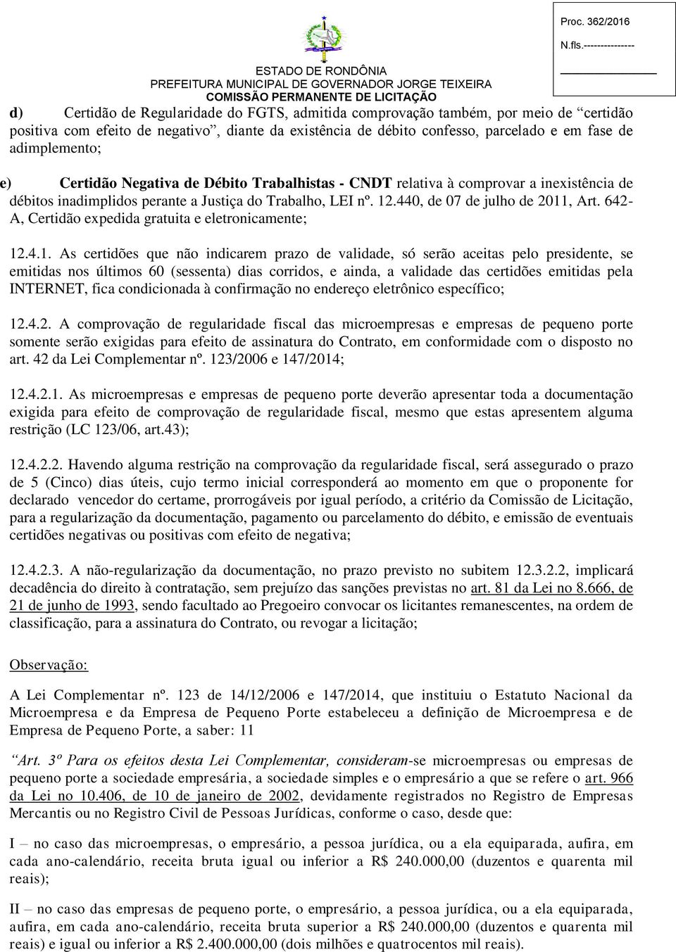 642- A, Certidão expedida gratuita e eletronicamente; 12