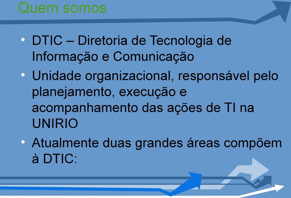 planejamento, execução e acompanhamento das ações de