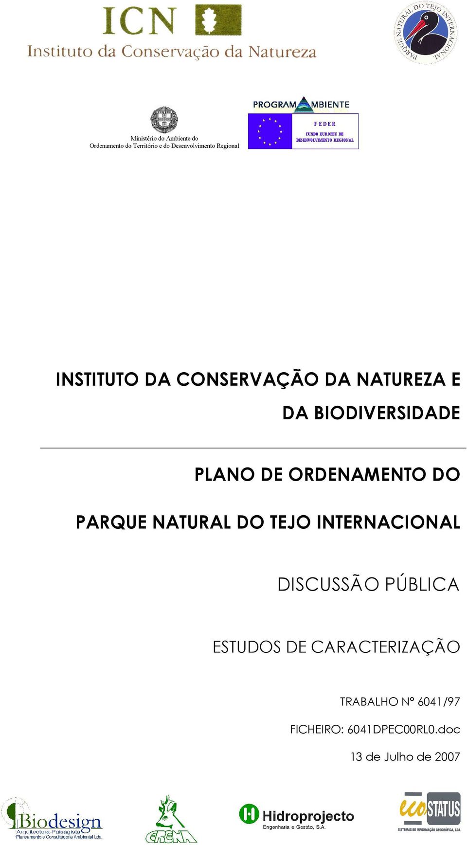 NATURAL DO TEJO INTERNACIONAL TRABALHO Nº