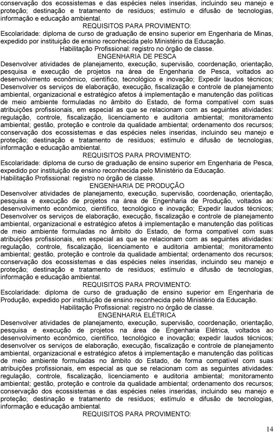 graduação de ensino superior em Engenharia de Pesca, ENGENHARIA DE PRODUÇÃO pesquisa e execução de projetos na área de Engenharia de Produção, voltados ao desenvolvimento  graduação de ensino