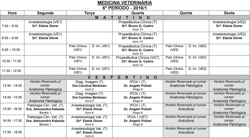 Bruno G. Castro Propedêutica Clínica (T) Drª. Bruno G. Castro D. Im. Propedêutica Clínica (T) Drª. Bruno G. Castro D. Im. Propedêutica Clínica (VET) Drª. Bruno G. Castro Pato Clínica Pato Clínica D.