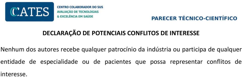 participa de qualquer entidade de especialidade ou de