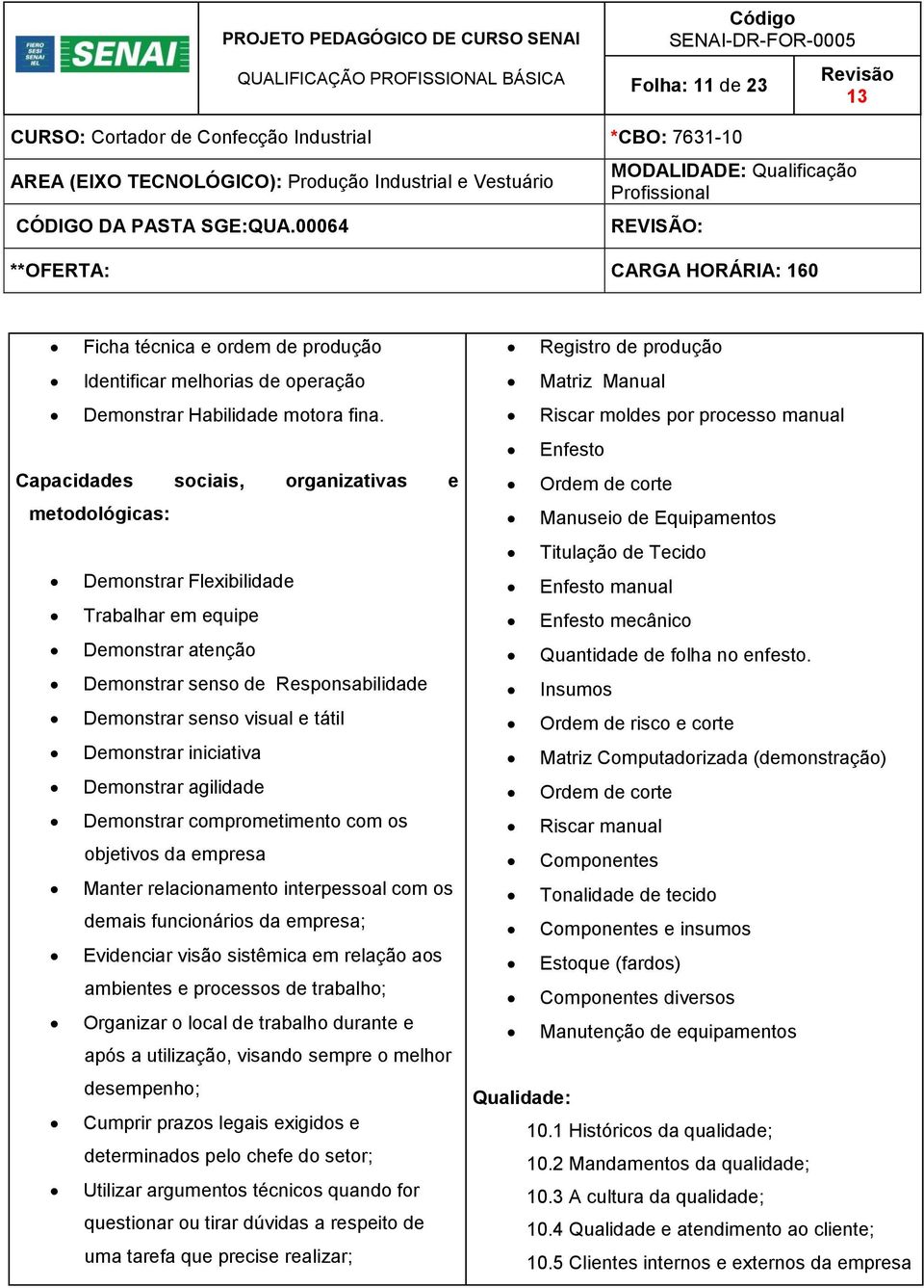 iniciativa Demonstrar agilidade Demonstrar comprometimento com os objetivos da empresa Manter relacionamento interpessoal com os demais funcionários da empresa; Evidenciar visão sistêmica em relação