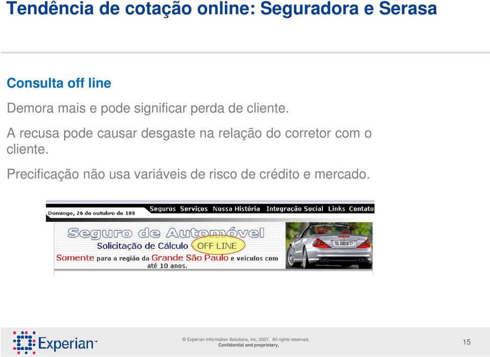 A recusa pode causar desaste na relação do corretor com o cliente.