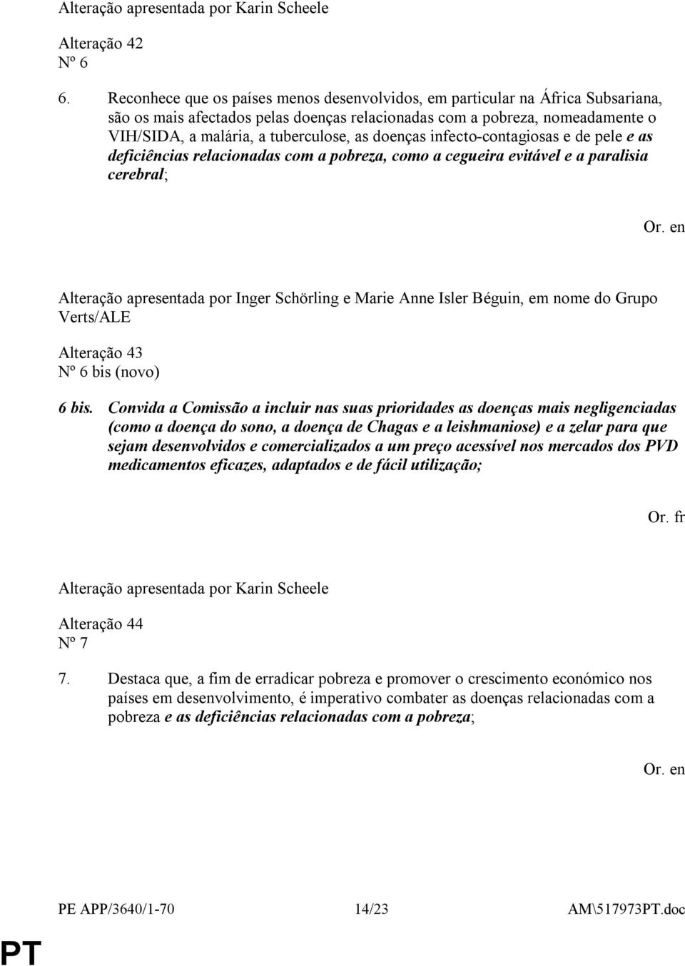 doenças infecto-contagiosas e de pele e as deficiências relacionadas com a pobreza, como a cegueira evitável e a paralisia cerebral; Alteração 43 Nº 6 bis (novo) 6 bis.