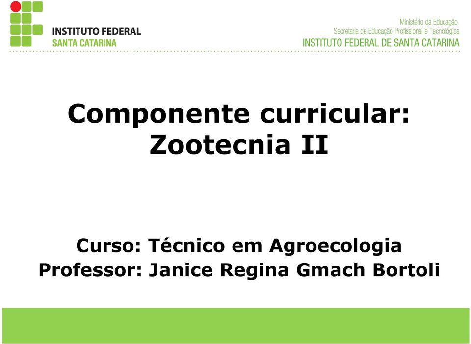 Técnico em Agroecologia