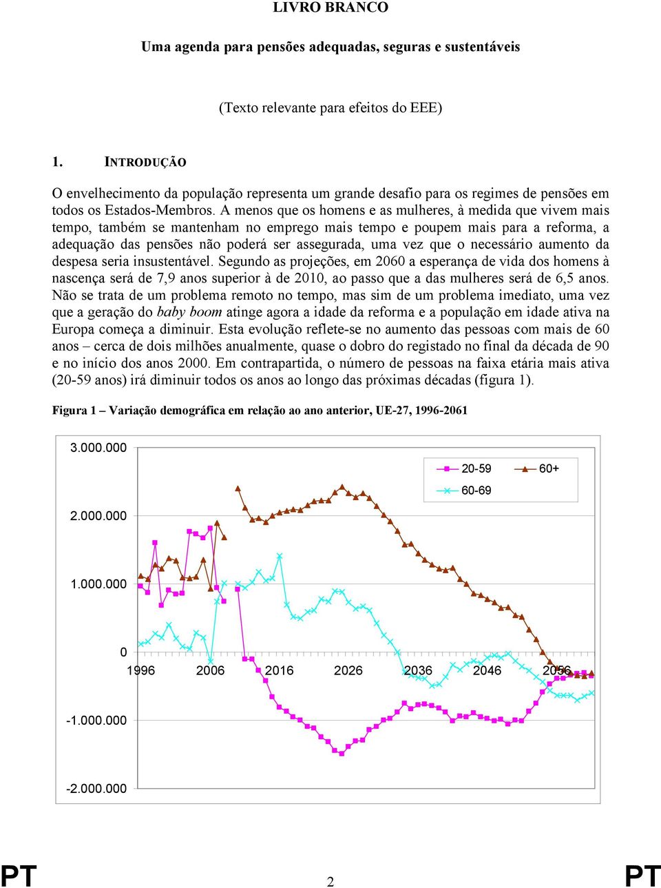 A menos que os homens e as mulheres, à medida que vivem mais tempo, também se mantenham no emprego mais tempo e poupem mais para a, a adequação das pensões não poderá ser assegurada, uma vez que o