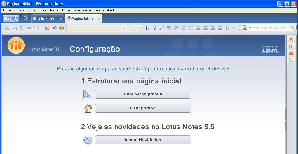 Configurando o acesso a caixa de correio: Ao