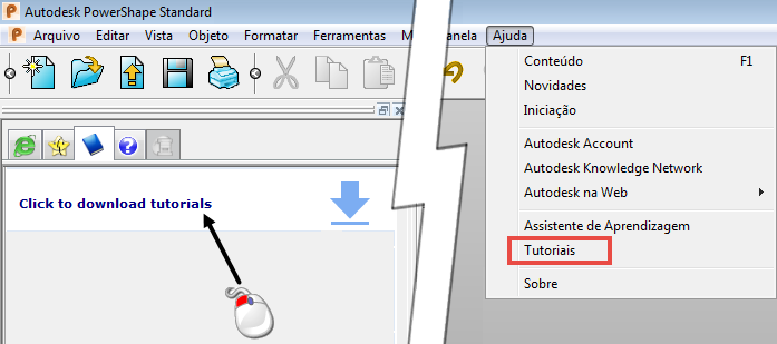 Tutoriais Tutoriais são um recurso gratuito que oferece um guia passo a passo para uma variedade de funções básicas do PowerShape.