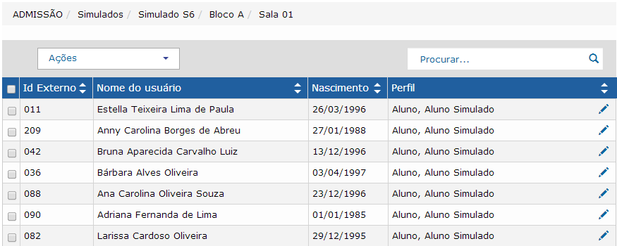 9/ 9 Pronto! Os alunos foram vinculados ao Bloco e a Sala escolhidos. Para vincular os outros alunos às demais salas, proceda do mesmo modo descrito acima. Observação: Cuidado!