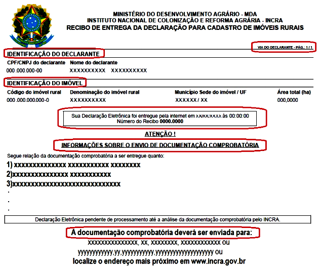 Reenviada Aguardando Documentação ou Processada e emite o recibo da declaração, conforme envio/reenvio e necessidade ou não de documentação comprobatória. 18.