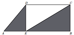 89. Relativamente à figura, sabe-se que: [ACEF] é um quadrado; [BCDG] é um quadrado; AC x BC 9 as retas AD e CD são tangentes à circunferência nos pontos A e C, respetivamente o ponto E pertence à