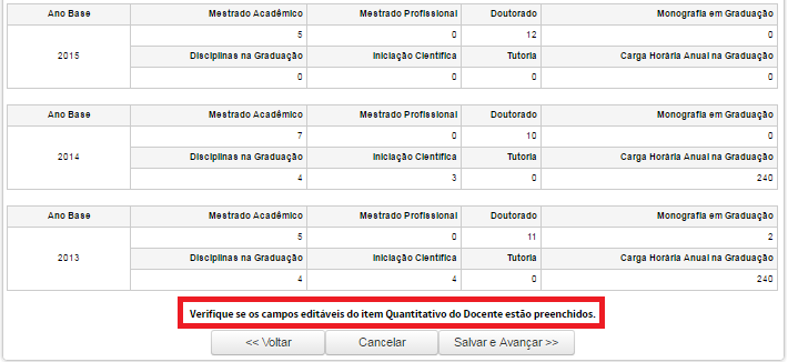 Na graduação, deverão ser informados todos os alunos que passaram pelo programa no ano base, independente de terem sido titulados ou não, porque não haverá, no relatório Coleta de Dados, um