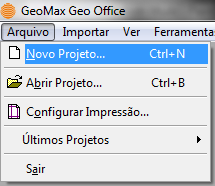 Criando Projeto No menu Arquivo, selecione