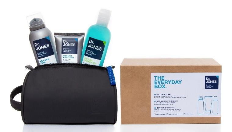 THE EVERYDAY BOX Praticidade é muito importante para a Dr. JONES, e este conceito é traduzido para os nossos produtos e também para os nossos kits. Neste ano criamos o THE EVERYDAY BOX.