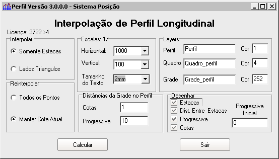 18 6 Estaqueamento Uma polilinha pode ser estaqueada de acordo com a necessidade do usuário, pode ser configurada a distância entre as estacas, se as mesmas serão rotuladas, se considerará as cotas