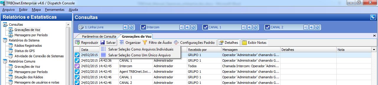 Quando os filtros estiverem configurados corretamente, clique em:. OBS: O TEMPO DE GERAÇÃO DO RELATÓRIO ESTÁ RELACIONADO AO INTERVALO DE TEMPO SELECIONADO NA BUSCA.