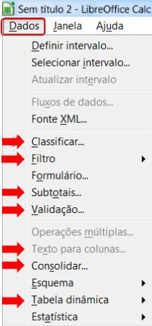 MENU IMPORTANTE DO CALC NO LIBREOFFICE MENU FERRAMENTAS é o menu mais importante do Calc!