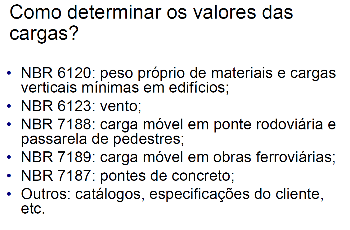 Ações 3.3 Métodos de Dimensionamento Ações 3.3 Métodos de Dimensionamento Peso próprio não deve dierir em mais de 10% do valor admitido no cálculo.