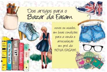 Ajude a Fasam construir uma nova história de amor A Fasam (Familiares e Amigos da Saúde Mental) de Itu, realizará na primeira semana do mês de julho, um "Bazar Beneficente" para angariar fundos para