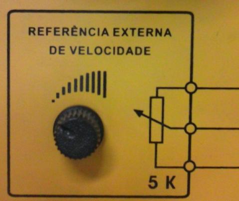 11 Parte prática 3 - Alteração da referência de velocidade - REFERÊNCIA ANALÓGICA Com os mesmos parâmetros ajustados na PARTE 2, faça os passos seguintes.