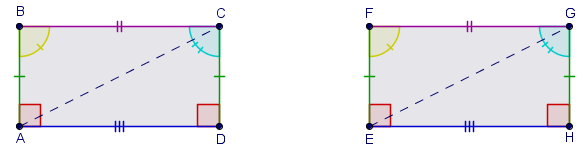 8 Figura 1.2.4 Congruência das Bases Superiores e Ângulos das Bases Superiores de dois Quadriláteros de Saccheri Prova: Como o quadrilátero é um quadrilátero de Saccheri, pela definição 1.2.2, sabemos que e são ângulos retos e.