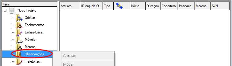 12 Pós-processar os dados (com sua própria Base) 1 IMPORTAR OS DADOS Transfira os seus arquivos de dados no CPU.