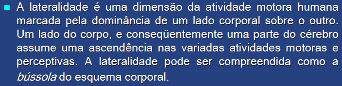 DOMINÂNCIA LATERAL OU