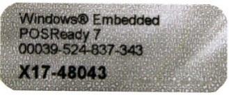 Windows Embedded POSReady 7 Esse Sistema Operacional é uma versão do Windows 7 customizada especialmente para automação comercial, desenvolvida para garantir uma maior performance nas aplicações de