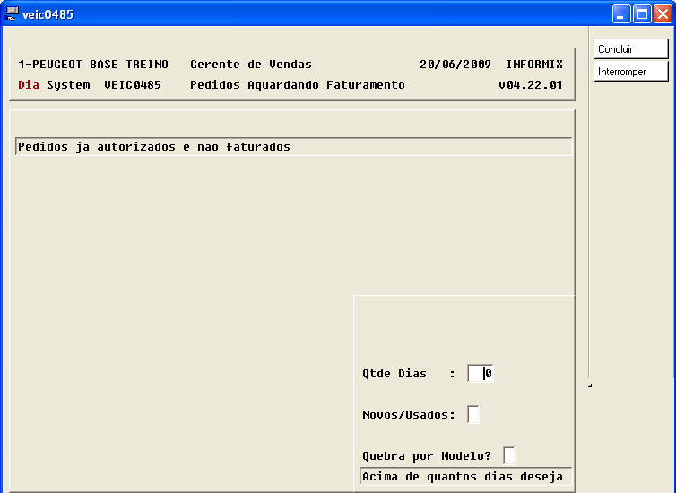 Gerente de Vendas Capitulo 07 Pedidos aguardando faturamento Este processo serve para