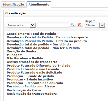 3.2 Realizando uma Devolução com Conferência O processo de Devolução se inicia com a abertura de um atendimento SAC. Você vai notar que as descrições das opções de SAC ficaram mais intuitivas.