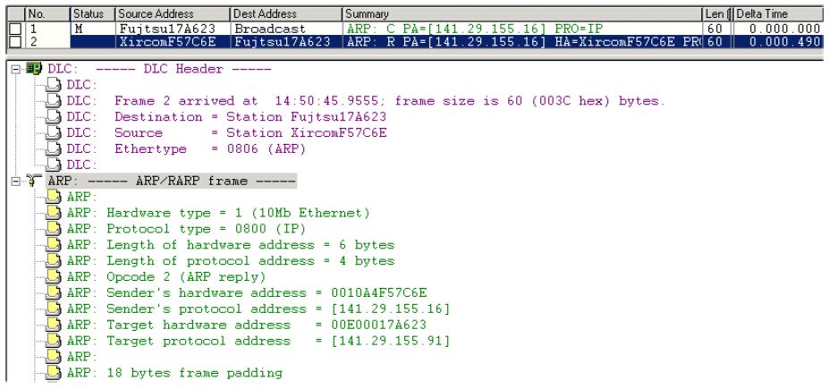 C - Protocolo ARP 13) Protocolo ARP O protocolo ARP é transportado sobre pacotes IP A mensagem ARP Request é transportada em tramas MAC Unicast O comando ARP s mostra a tabela ARP da máquina A