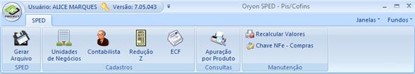 Após todas estas informações é possível gerar o arquivo do SPED Fiscal.