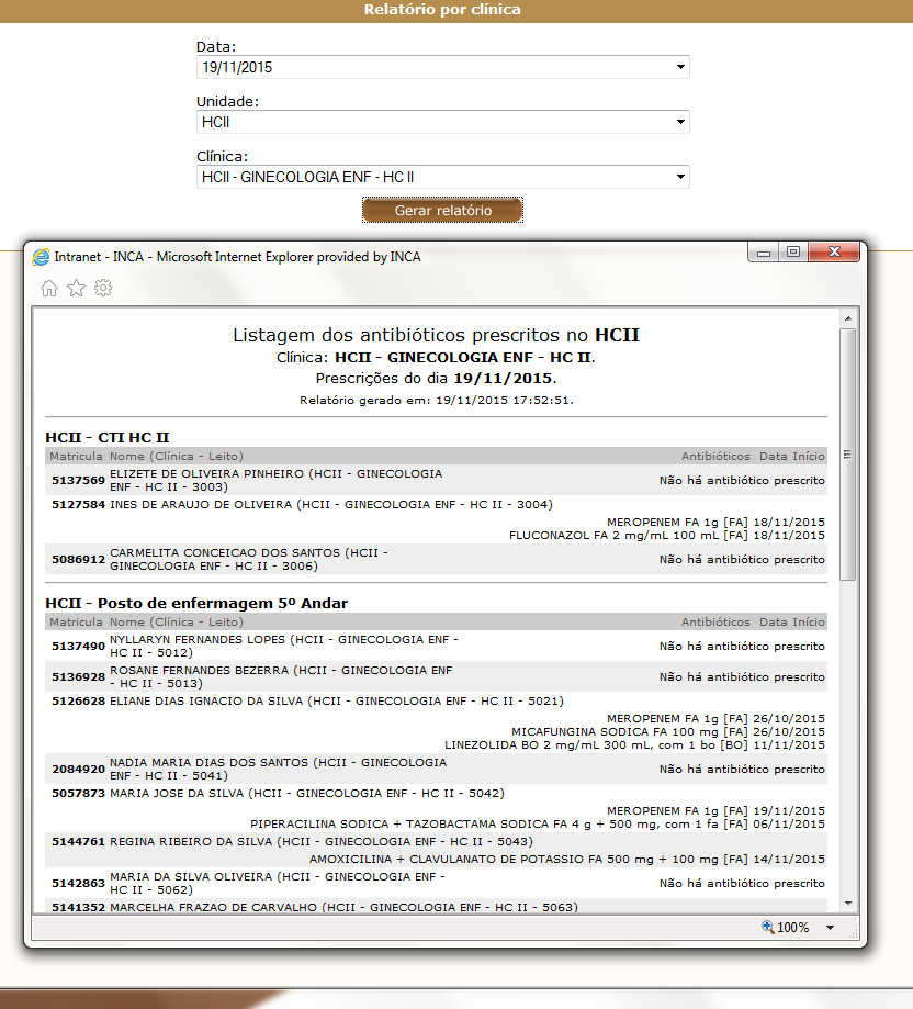 BÁSICO DA NECESSIDADE DA CCIH INFORMAÇÃO DIÁRIA DO ANDAMENTO E RESULTADO DE CULTURA: PREFERENCIALMENTE VIA INTERNET, INTRANET.