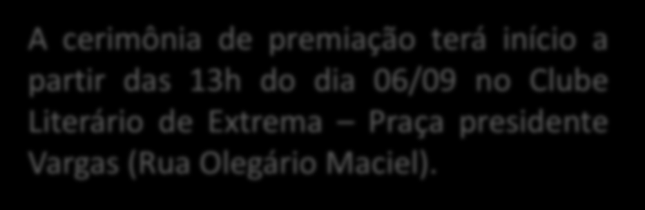 PREMIAÇÃO Todos os participantes terão direito a medalha. Troféus para os 1os, 2os e 3os lugares, masculinos e femininos dos 21km, 10km e 5km. Troféu para a Assessoria que levar mais corredores.