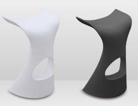 Leroy Stool Banco alto (black or white) (preto ou branco) 38 x 41 x 57 or 78 cm (height) 14.