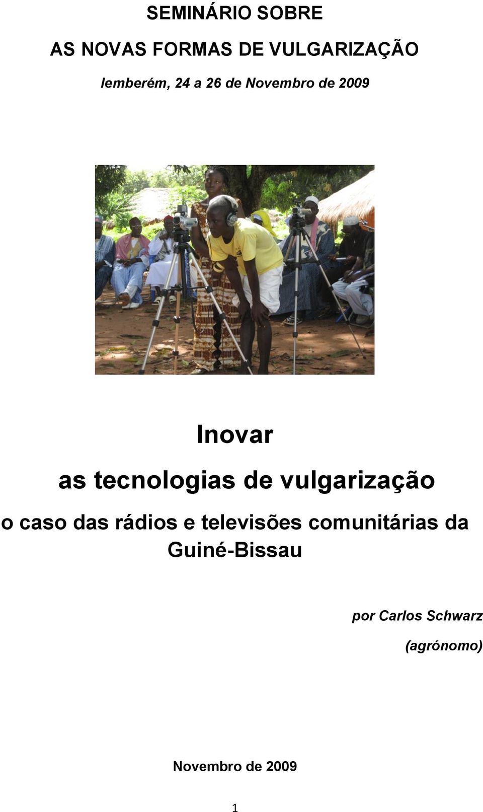 vulgarização o caso das rádios e televisões comunitárias