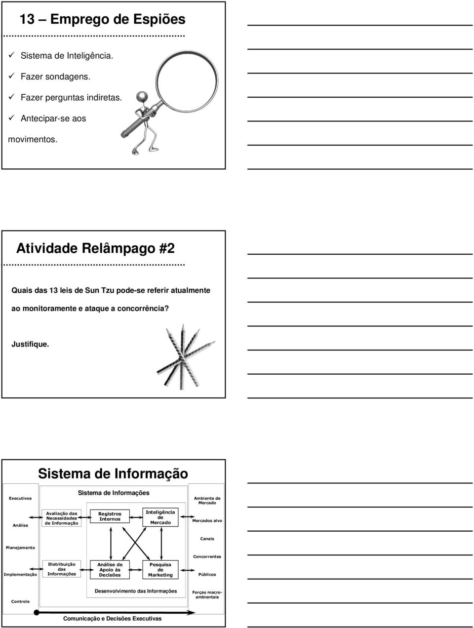 Sistema de Informação Executivos Sistema de Informações Ambiente de Mercado Análise Avaliação das Necessidades de Informação Registros Internos Inteligência de