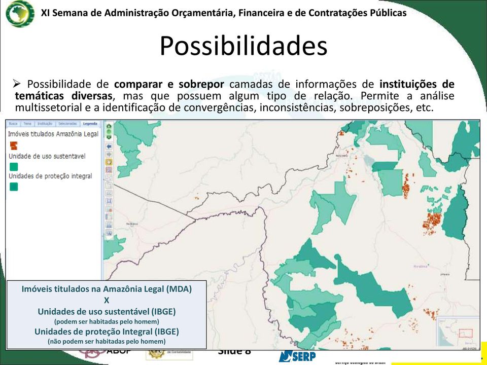 Permite a análise multissetorial e a identificação de convergências, inconsistências, sobreposições, etc.