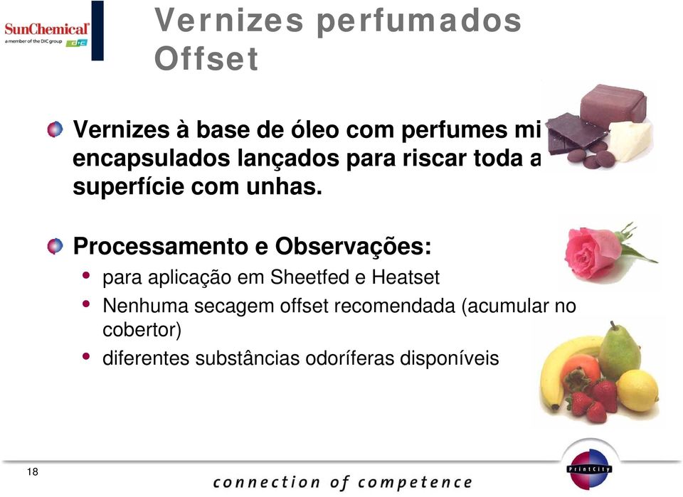 Processamento e Observações: para aplicação em Sheetfed e Heatset Nenhuma