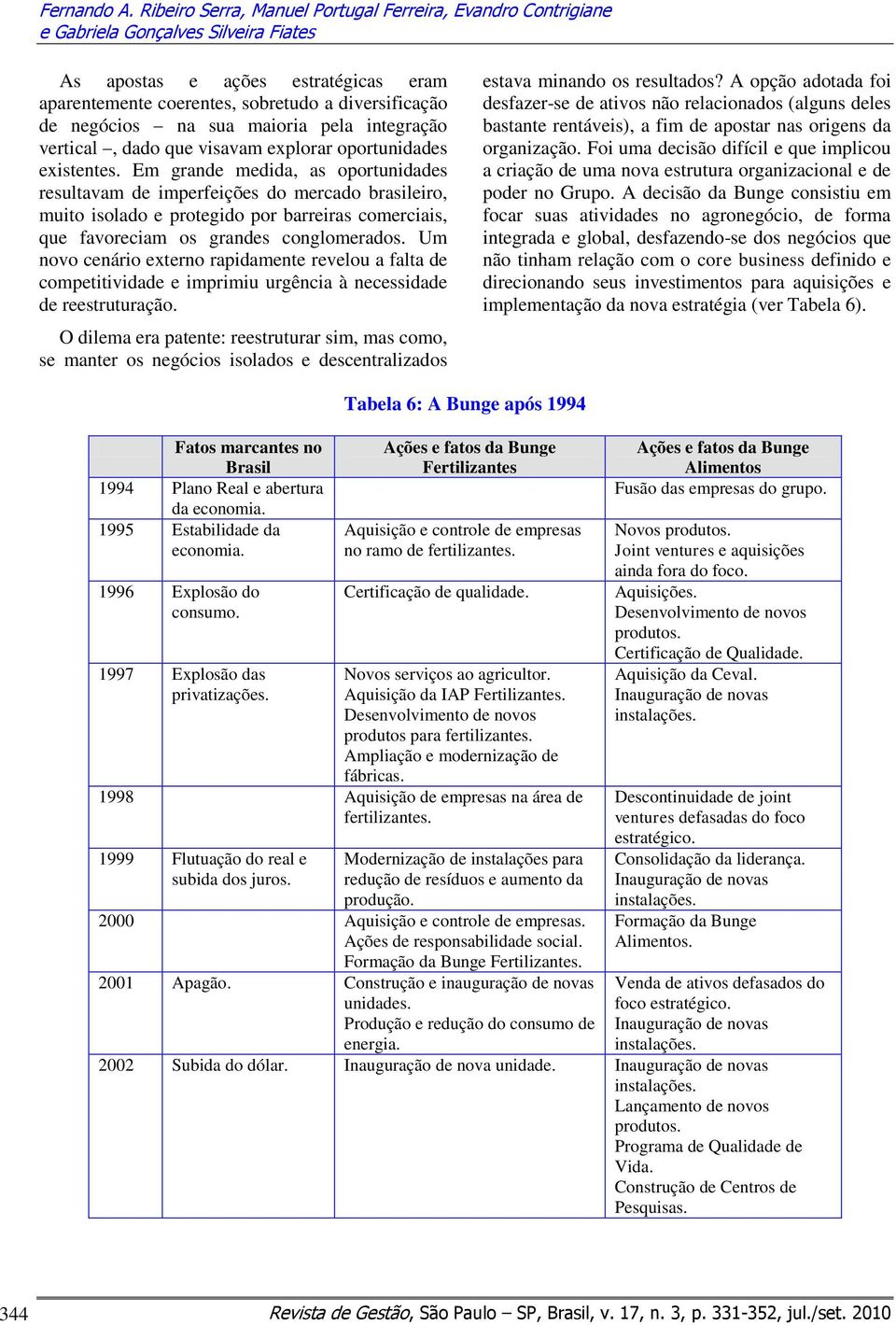 na sua maioria pela integração vertical, dado que visavam explorar oportunidades existentes.