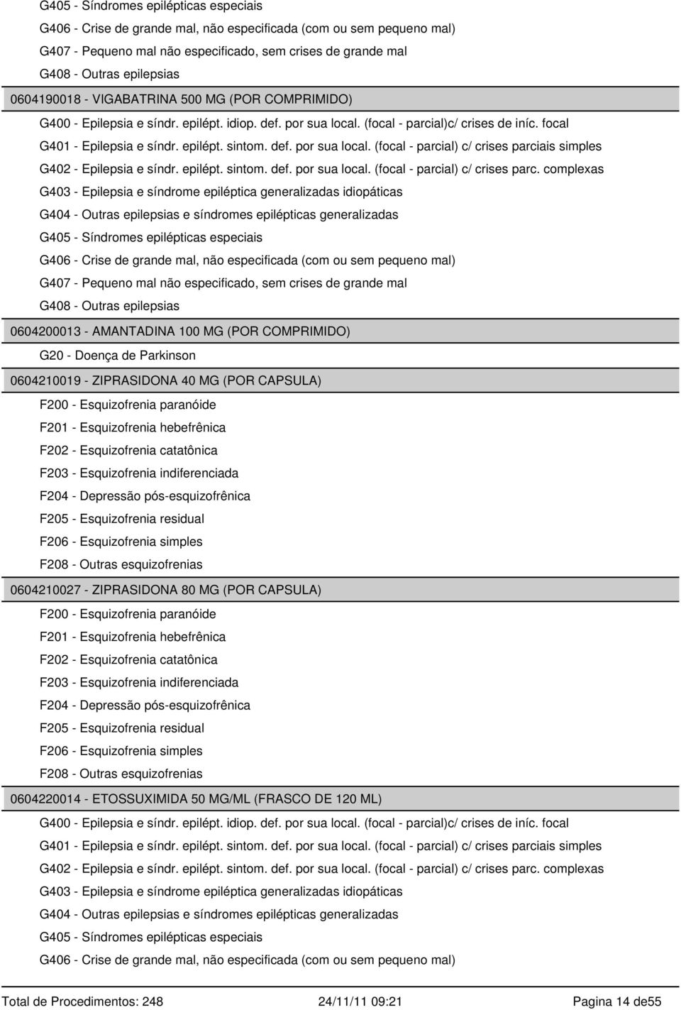 epilépt. sintom. def. por sua local. (focal - parcial) c/ crises parc.