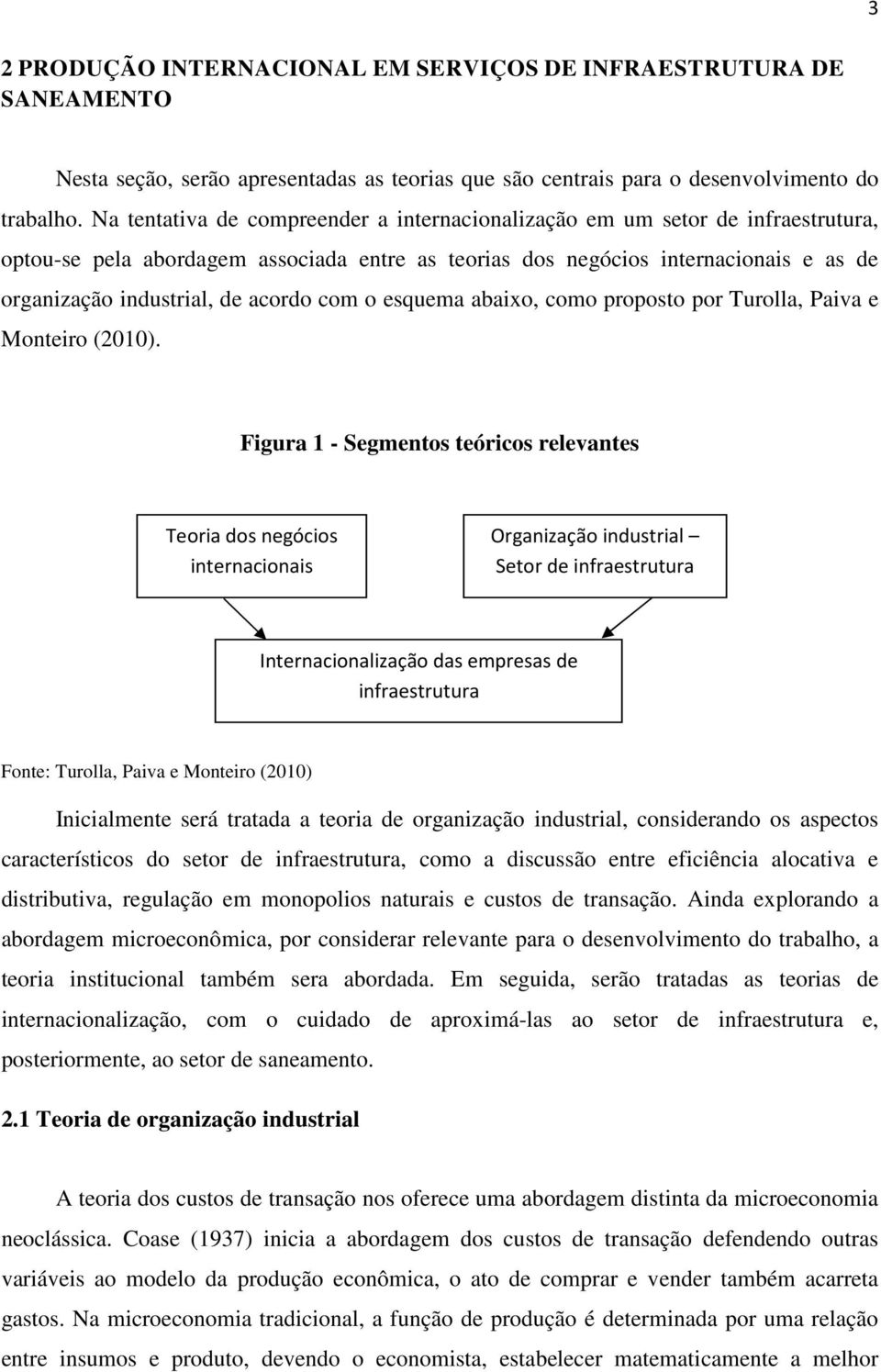 acordo com o esquema abaixo, como proposto por Turolla, Paiva e Monteiro (2010).