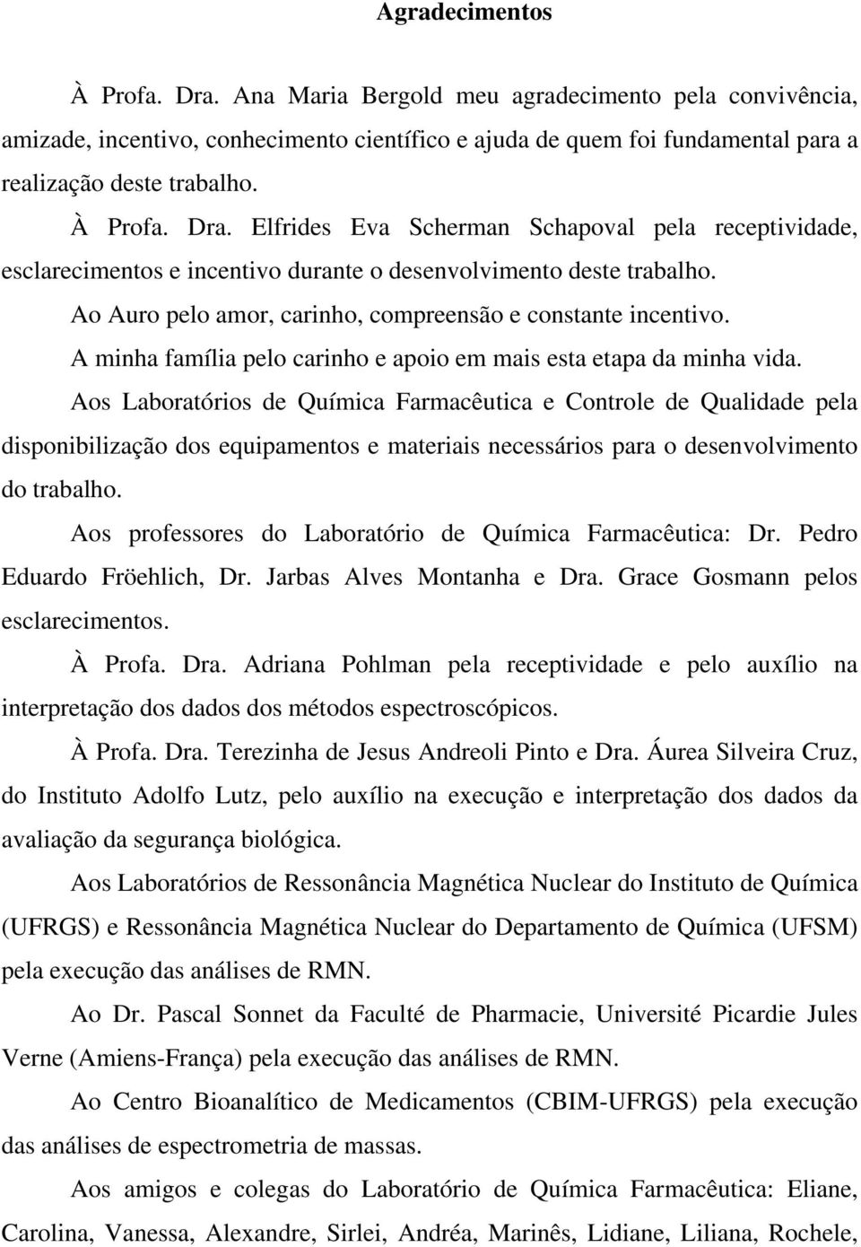 A minha família pelo carinho e apoio em mais esta etapa da minha vida.