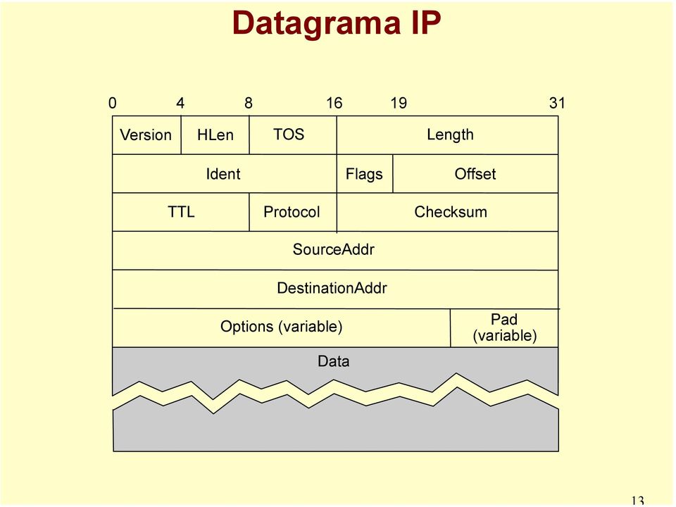 Protocol Checksum SourceAddr