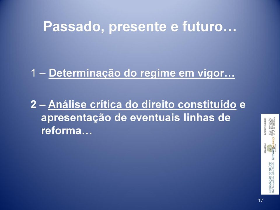 Análise crítica do direito